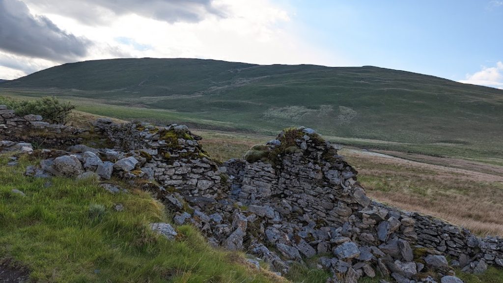 Isolated ruin Cambrian Mountains