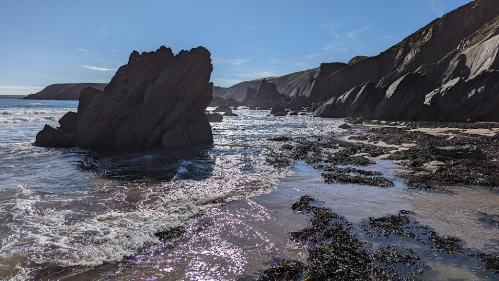 Dramatic scenery at Marloes Sands.