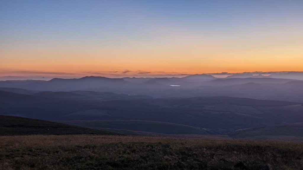 View from Moel Sych Berwyn Mountains