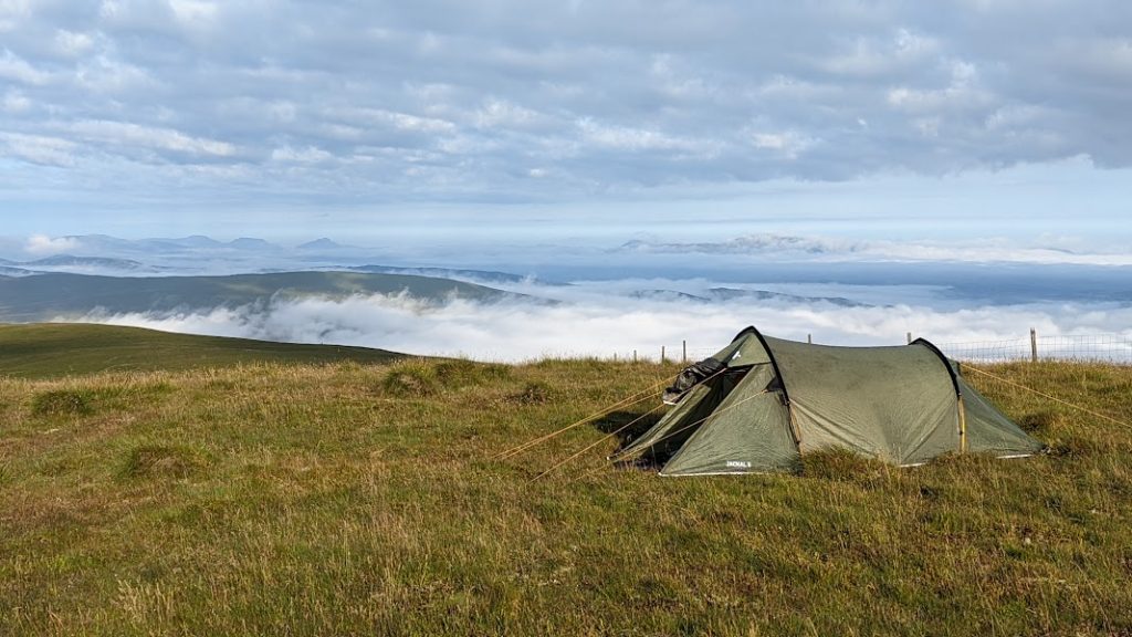 Great view. 10 reasons to wild camp.