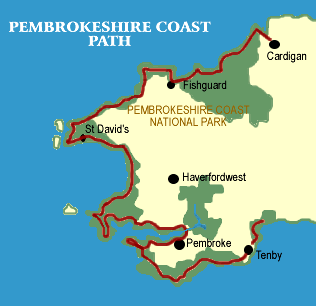 Pembrokshire National Park Map