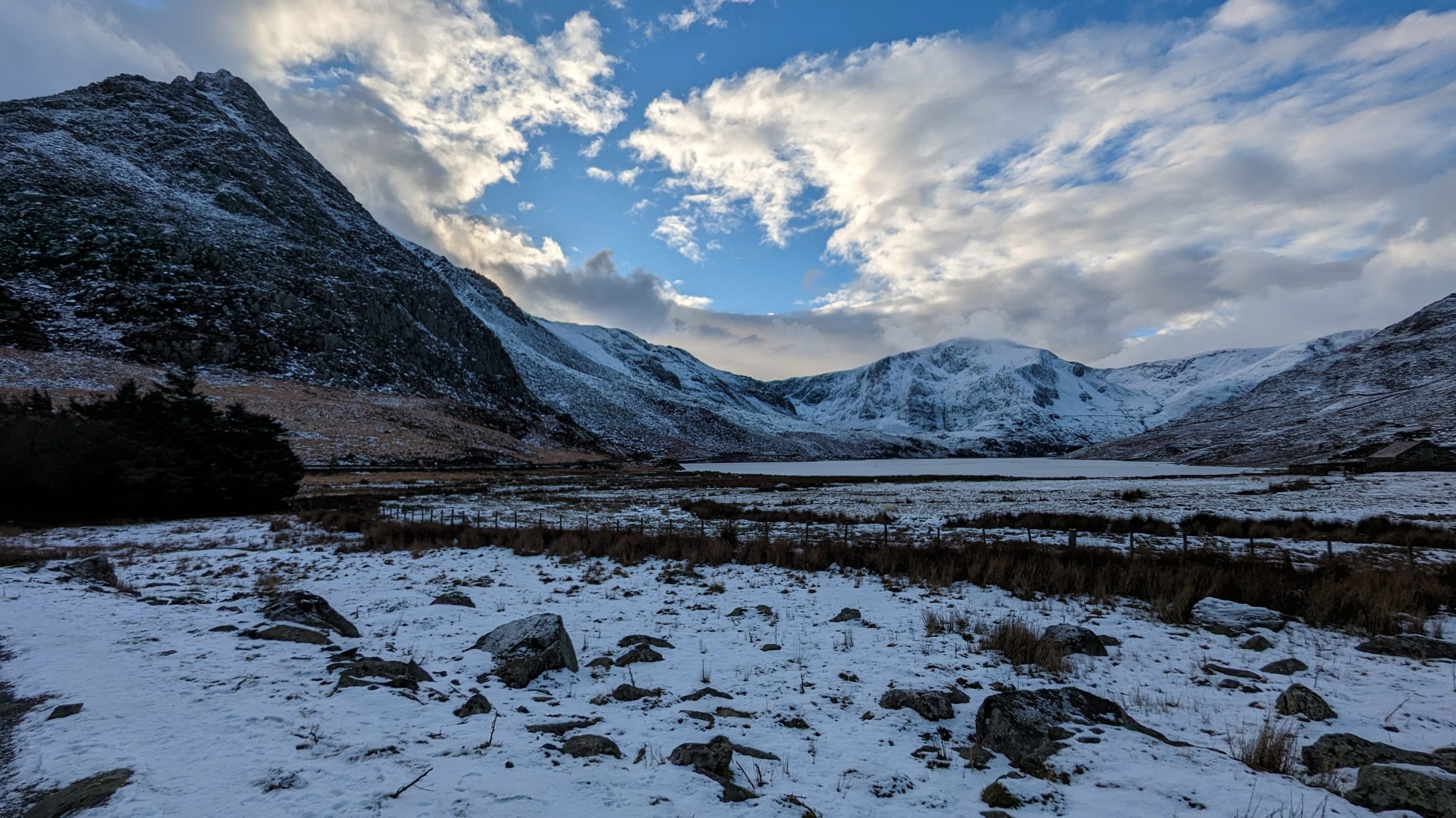 Ogwen Valley in snow