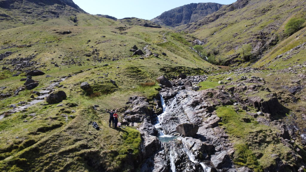 wild camping with dad