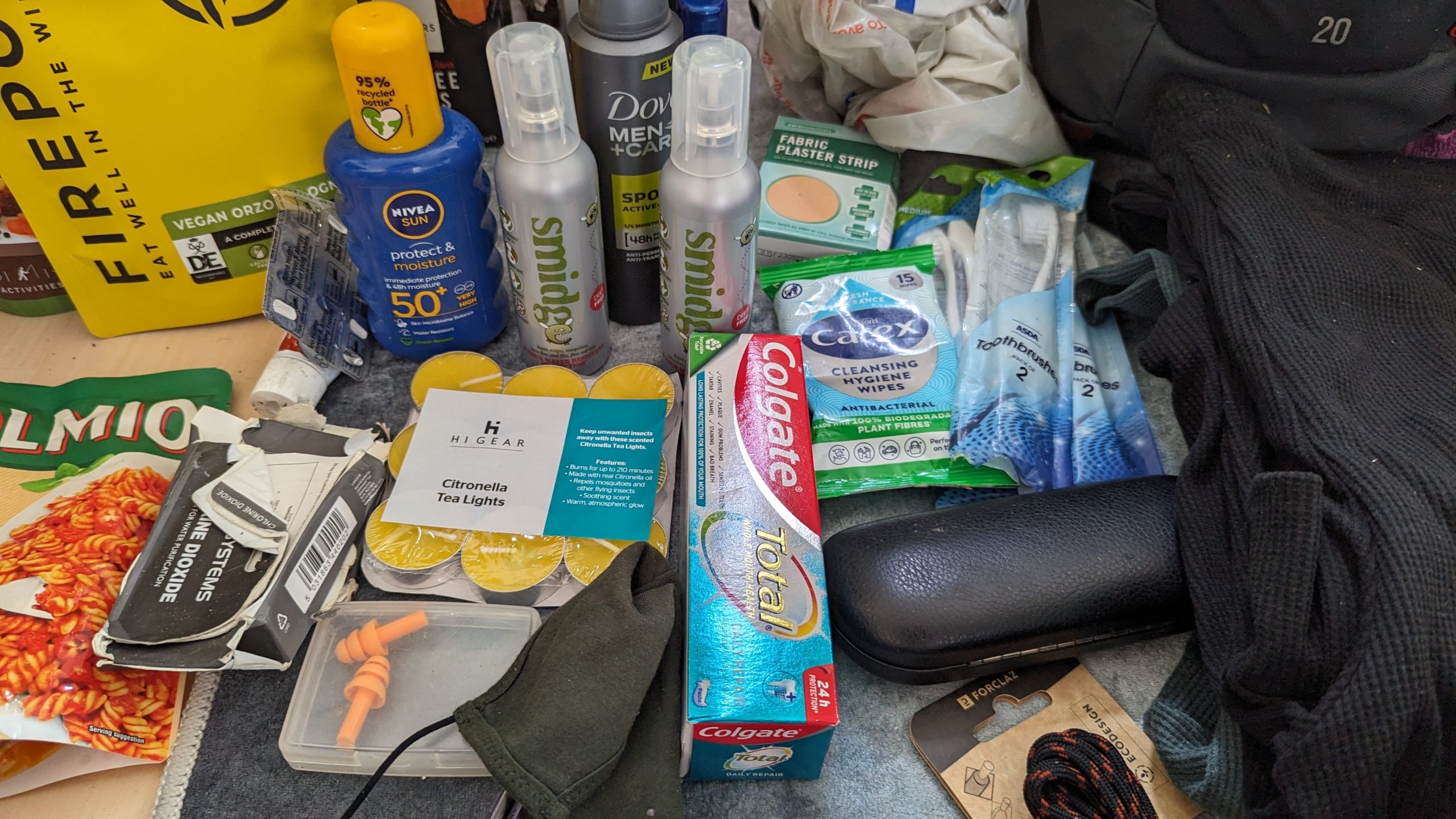 multi-day hike kit list