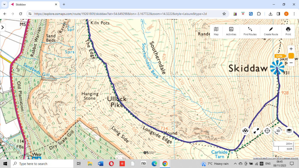 Skiddaw circular walk