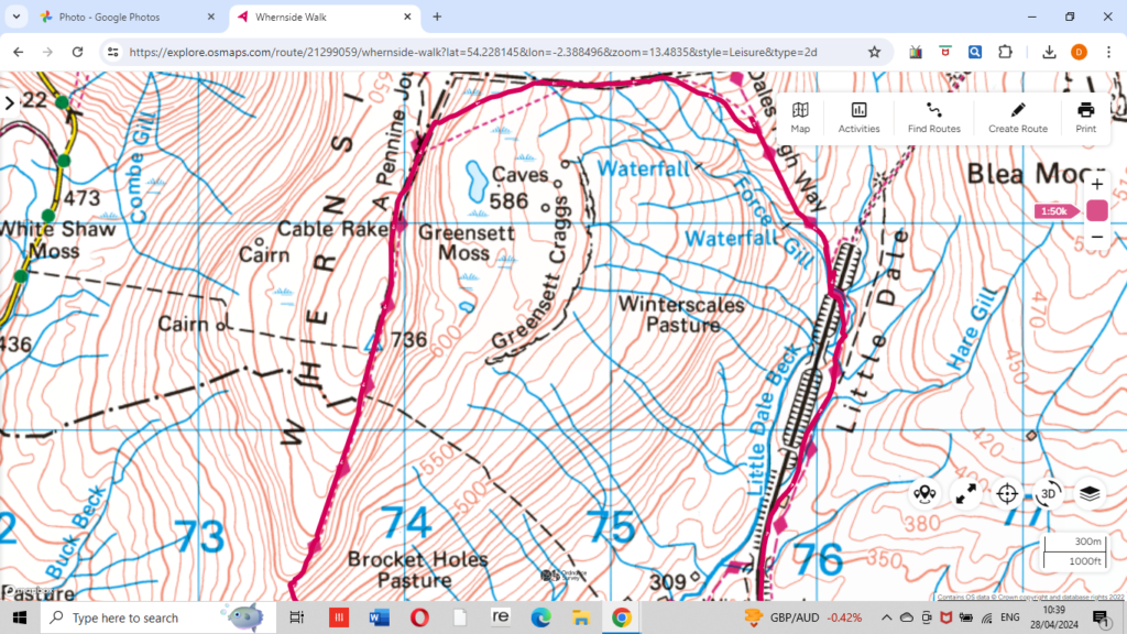 Fell run up Whernside