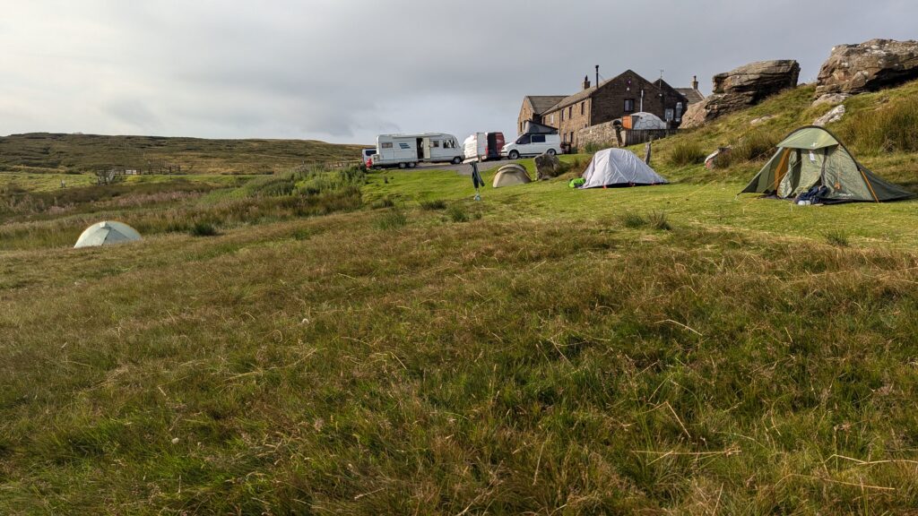 Camping at Tan Hill Inn